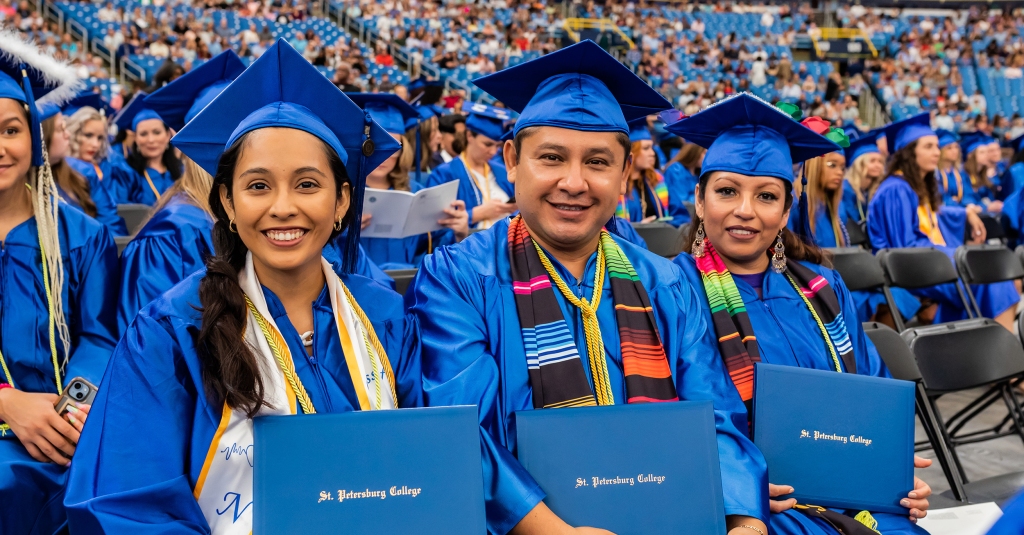 St. Petersburg College will hold its 145th commencement ceremony at 9 a.m. on Wednesday, May 15, at Tropicana Field, 1 Tropicana Drive, St. Petersburg.